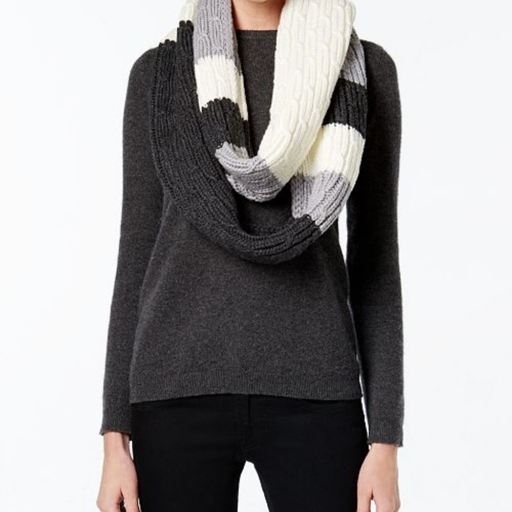 NWOT Michael Kors ColorBlock Cable Knit Scarf